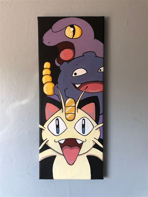 pokemon canvas painting